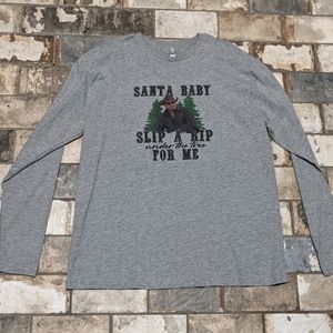 Rip Wheeler XL santa baby slip a rip under the tree for me shirt